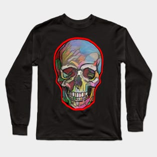 The Happy Skull (Red ) Long Sleeve T-Shirt